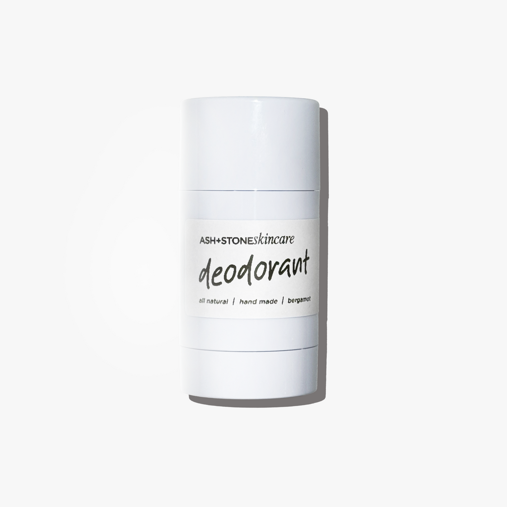 Tube of natural baking soda free deodorant for sensitive skin